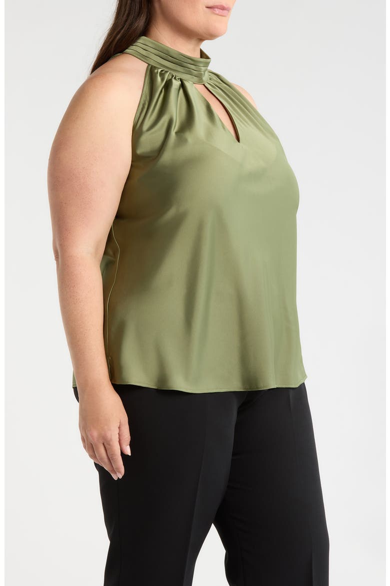 Mock Neck Sleeveless Top, Alternate, color, AGAVE
