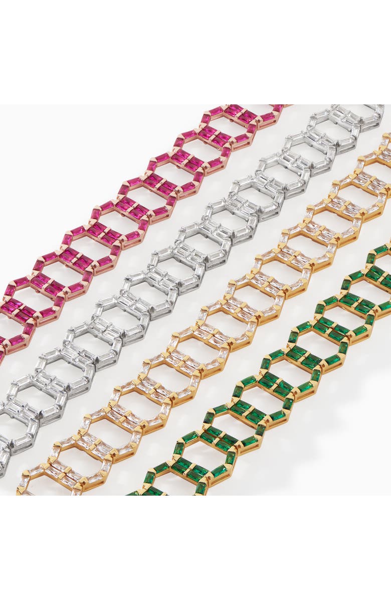 Ora Ana The Cleo Choker Necklace, Alternate, color, Sterling Silver/White Cz