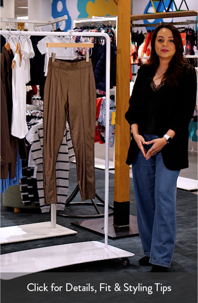 Coated High Waist Cigarette Pants, sales video thumbnail
