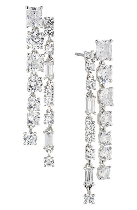 A la Carte Double Linear Drop Earrings