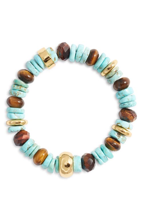Nest Jewelry Malachite Stretch Bracelet In Multi