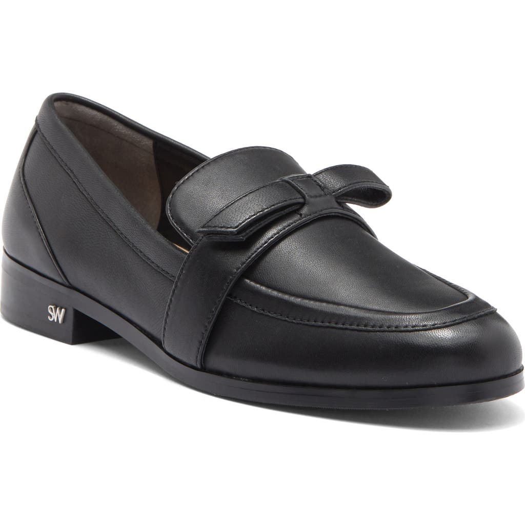 Stuart Weitzman Emma Bow Loafer In Black
