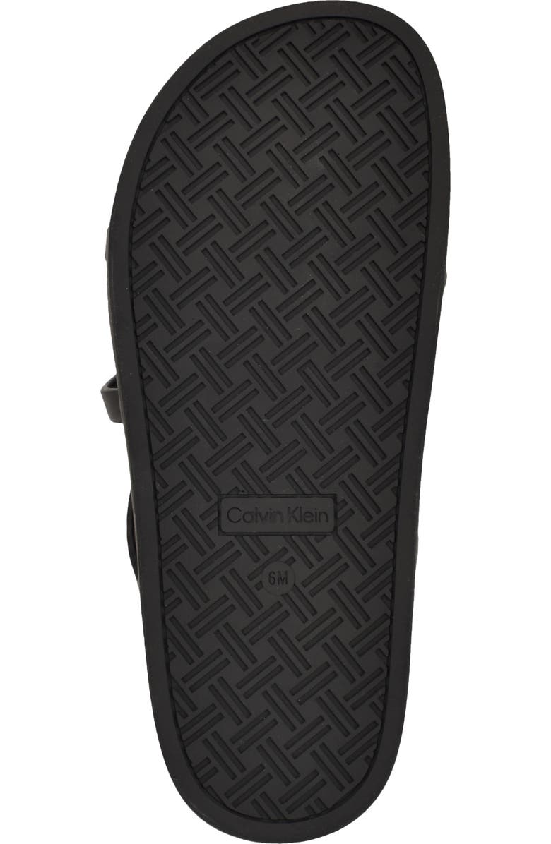 Calvin Klein Helden Toe Loop Sandal, Alternate, color, Black