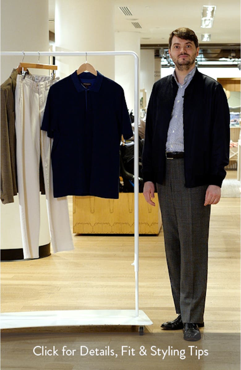 Tonal Bird's Eye Knit Polo, sales video thumbnail