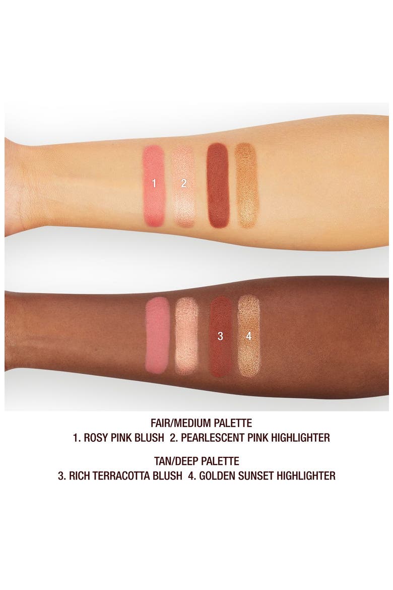 Hollywood Blush & Glow Face Palette, Alternate, color, LIGHT/ MEDIUM