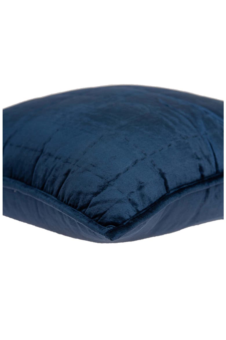 Balam Solid Throw Pillow, Alternate, color, NAVY BLUE