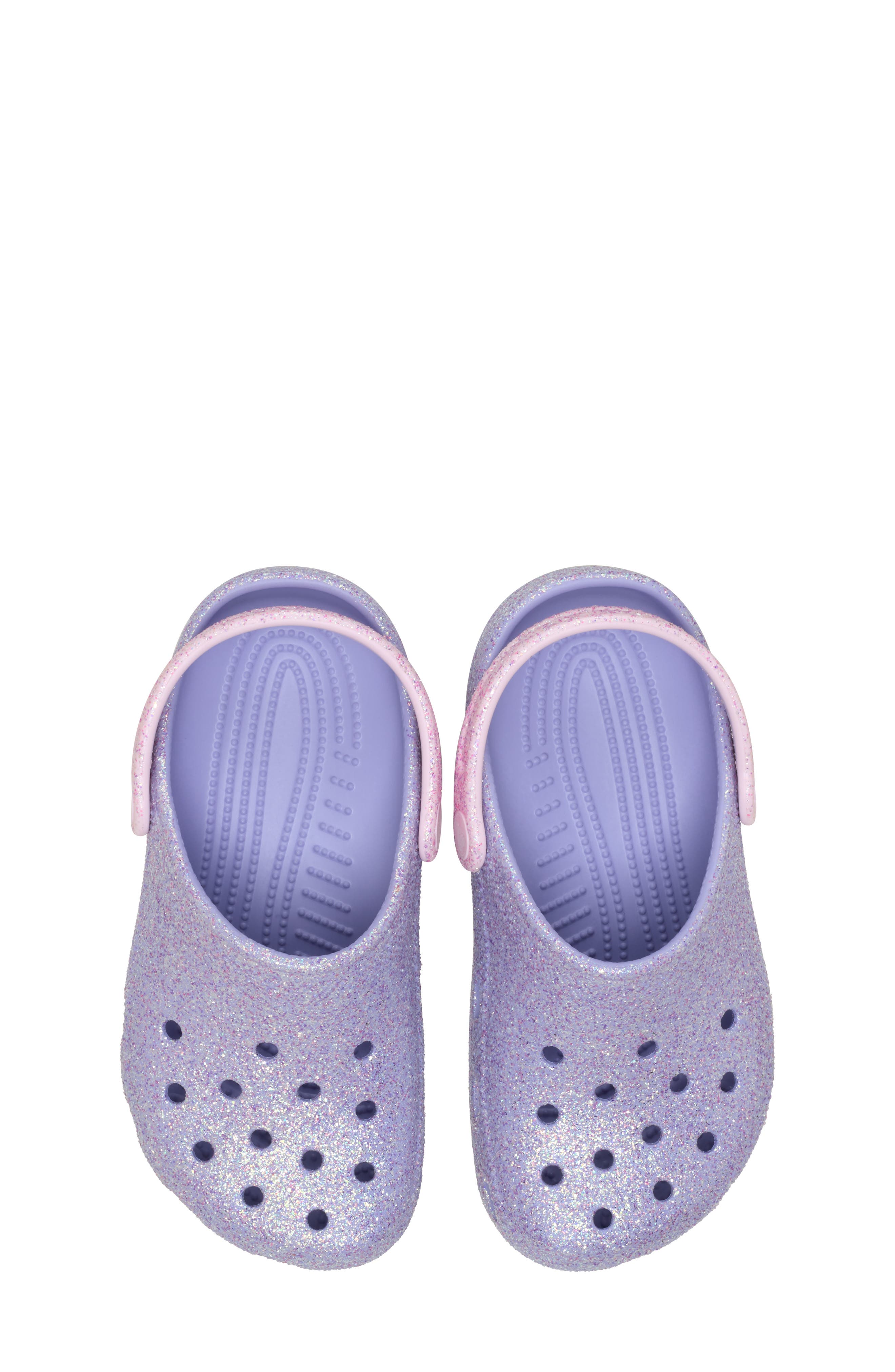 Kids' Classic Glitter Clog, Alternate, color, MYSTIC PURPLE