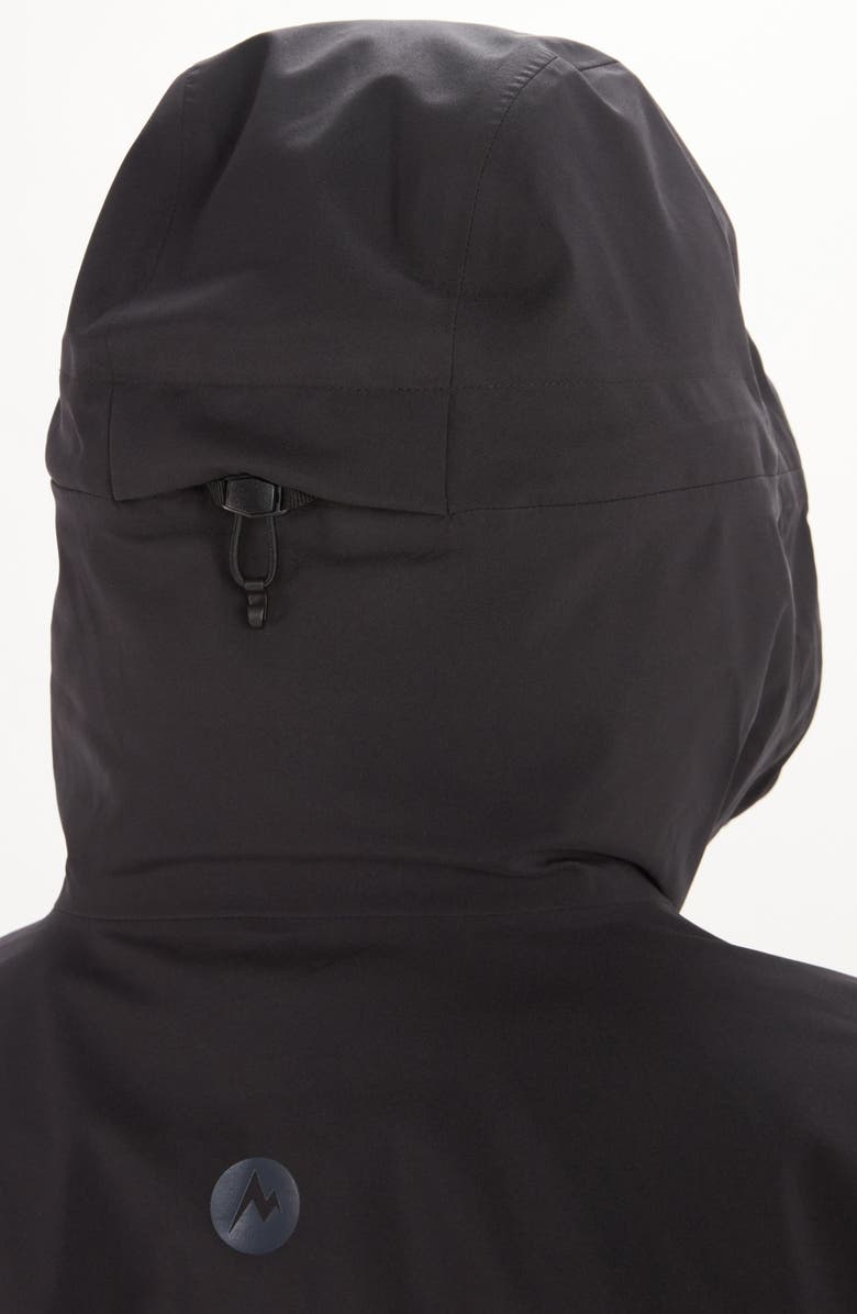Marmot PreCip<sup>®</sup> Eco Pro Waterproof Hooded Jacket, Alternate, color, Black