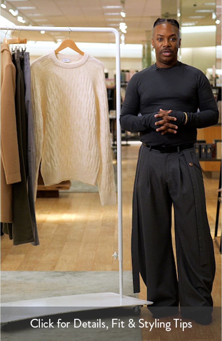 Cable Crewneck Sweater, sales video thumbnail