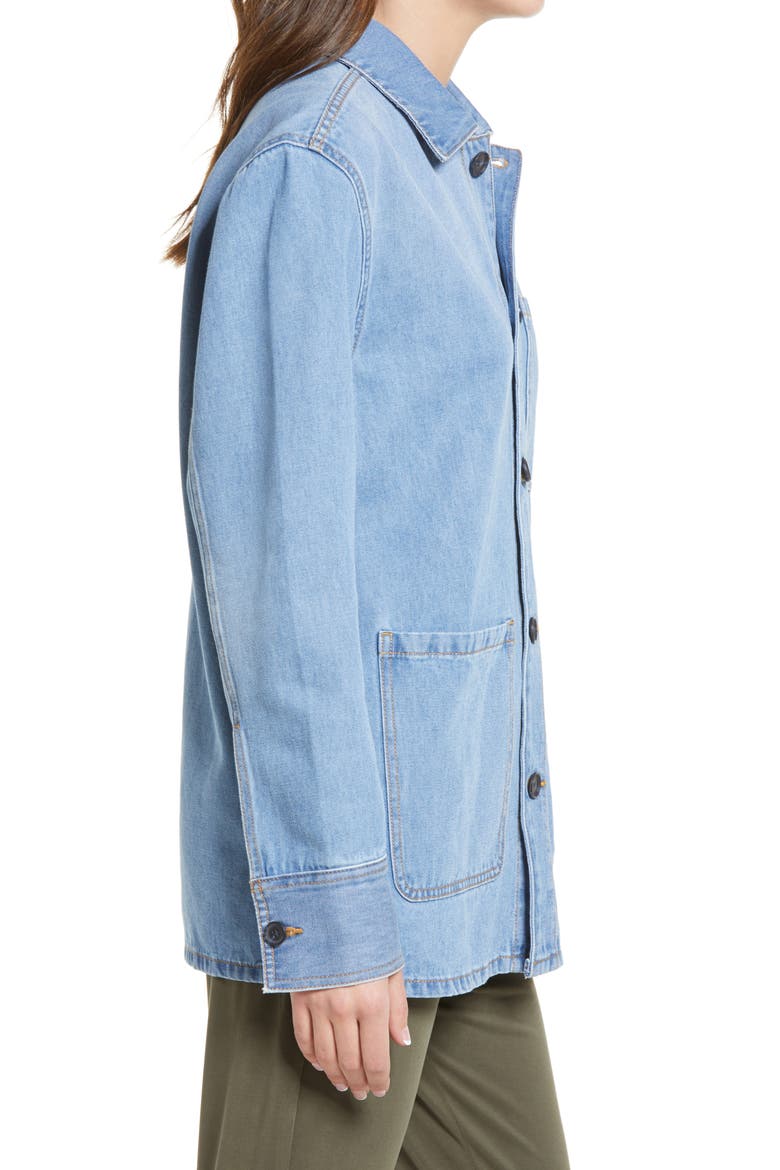 Denim Chore Jacket, Alternate, color, BLUE MID BRIGHT WASH