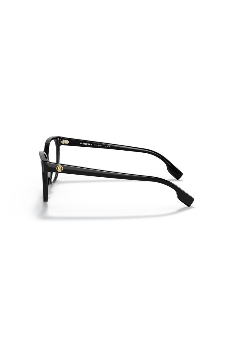 54mm Square optical glasses, Alternate, color, Black