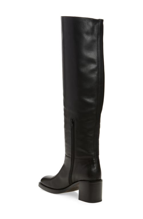 Jeffrey Campbell Vinyl Over The Knee Boot In Black
