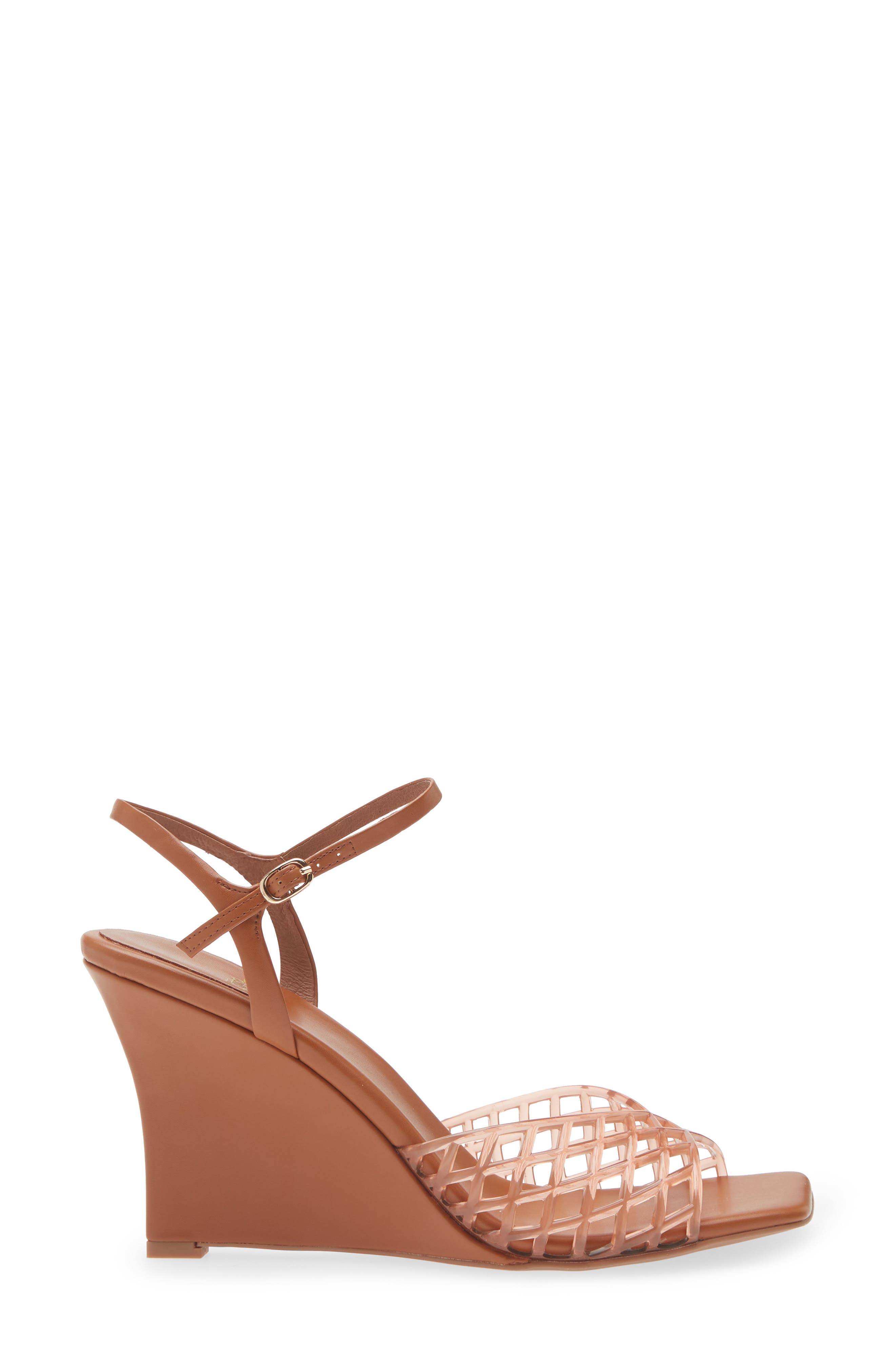 Bop-It Wedge Sandal, Alternate, color, CARAMEL