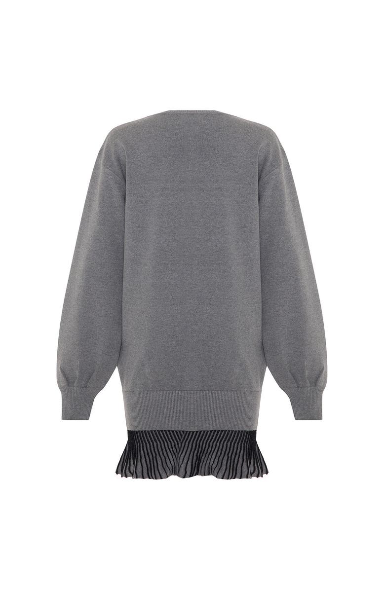 THEO The Label Ersa Shimmer Hem Sweatshirt Dress, Alternate, color, 