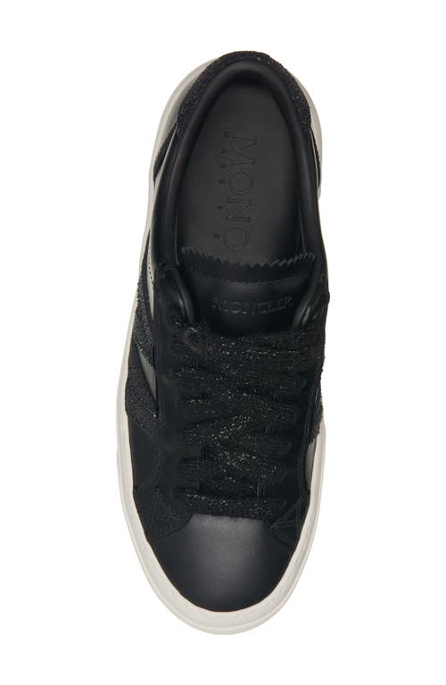 Moncler Monaco 2 Low Top Sneaker In Black
