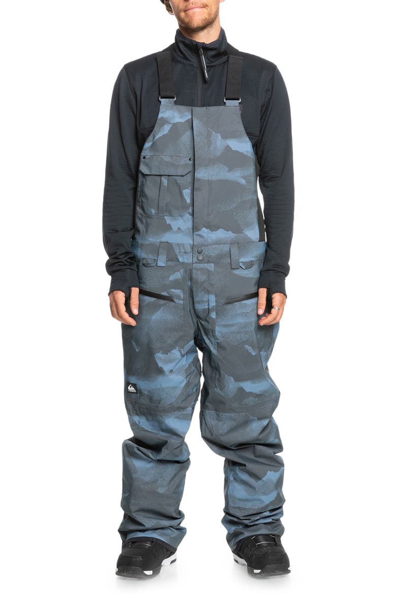 Utility Waterproof Snow Bibs, Main, color, MOUNTAIN SPRAY FLINT