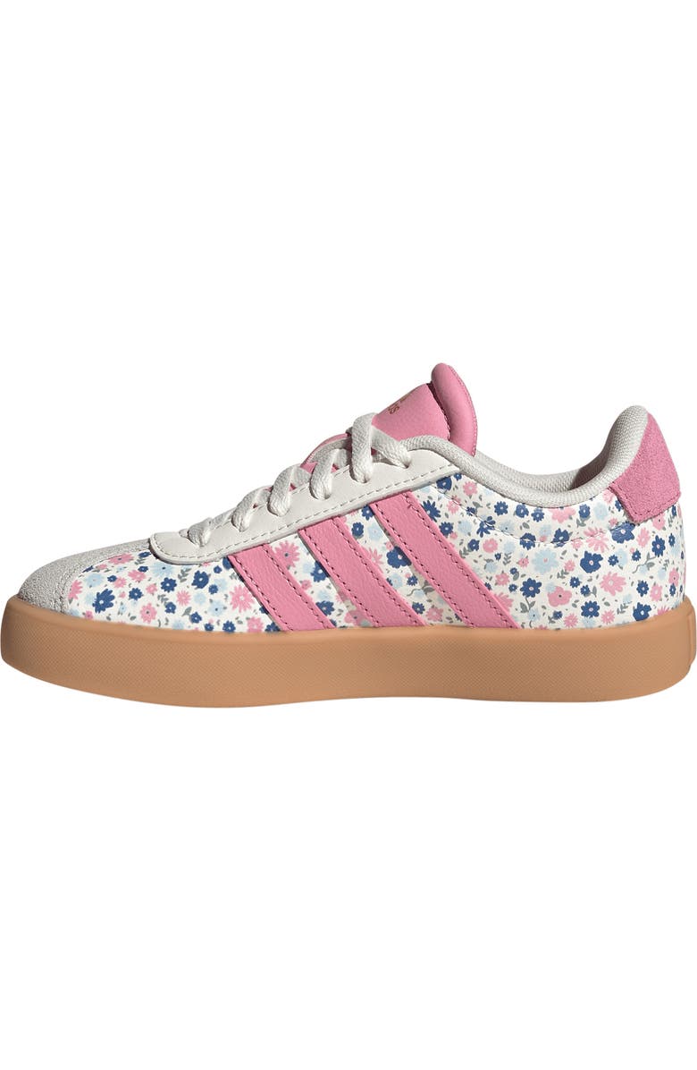 adidas Kids' VL Court 3.0 Sneaker, Alternate, color, Off White/ Bloom/ Ice Blue