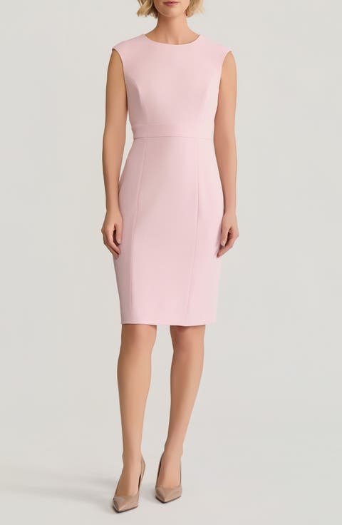 KASPER Cap Sleeve Sheath Dress (Regular & Petite)