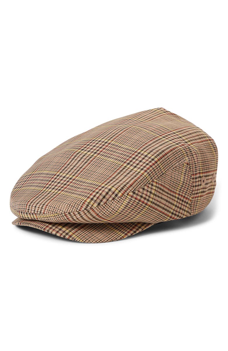 Brixton Hooligan Herringbone Driving Cap, Main, color, 