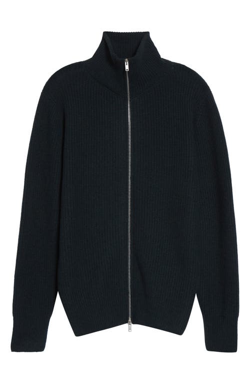 John Smedley Mallam Recycled Cashmere & Merino Wool Zip Cardigan In Green