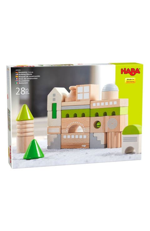 Coburg 28 Piece Wooden Building Blocks