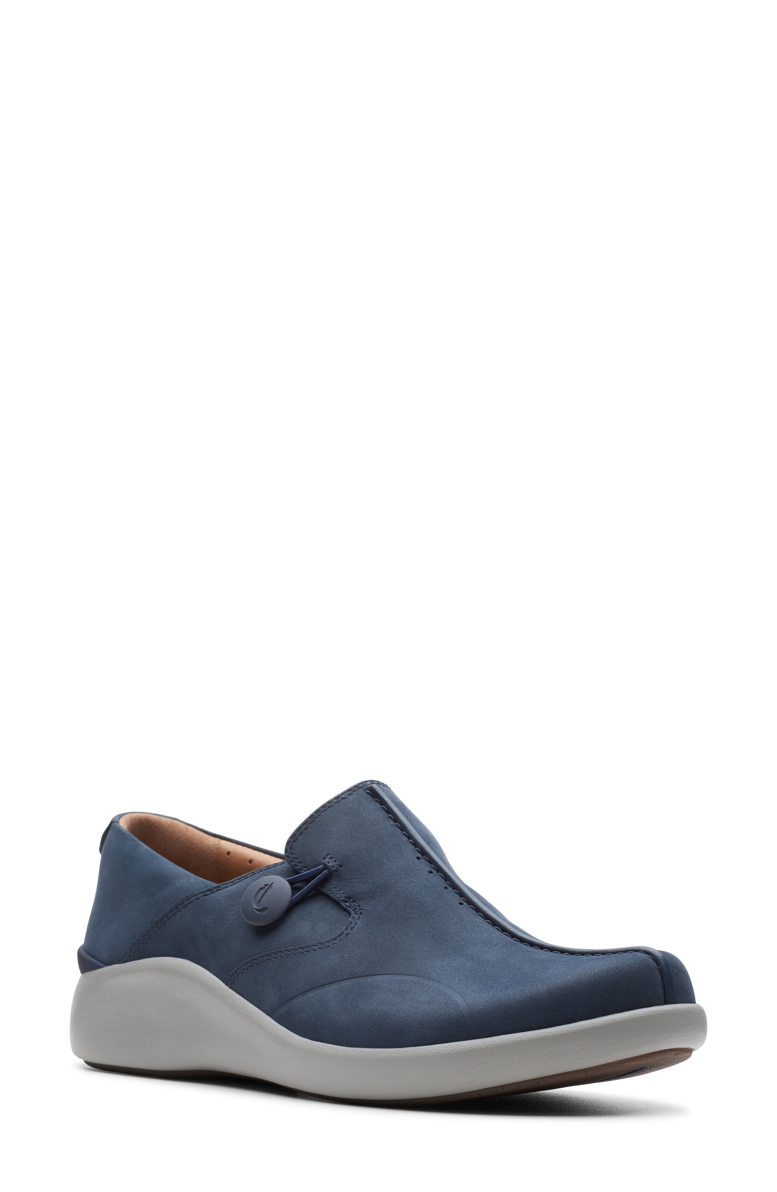 Un Loop 2 Walk Flat, Main, color, NAVY NUBUCK LEATHER