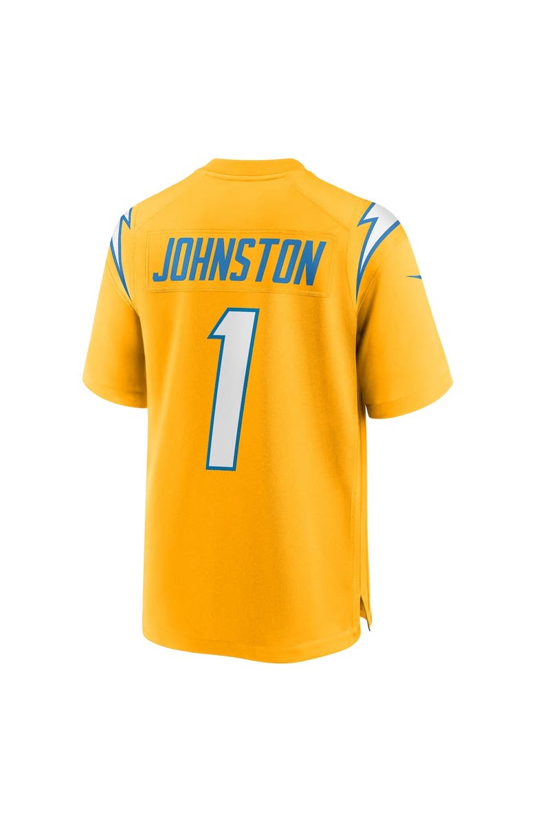 Nike Men's Nike Quentin Johnston Gold Los Angeles Chargers Alternate Charger Power Game Player Jersey, Alternate, color, Gold