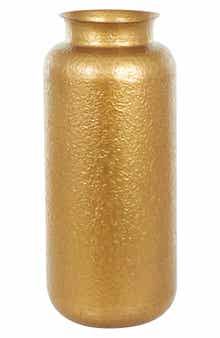 VIVIAN LUNE HOME Gold Metal Vase