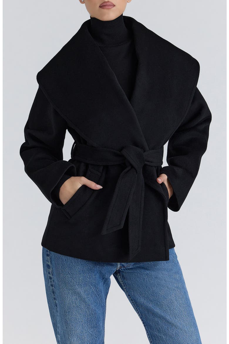 James Shawl Collar Wool Blend Wrap Jacket (Women) | Nordstrom