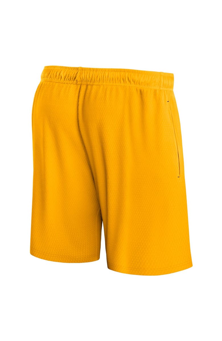 FANATICS Men's Fanatics Branded Gold Los Angeles Lakers Post Up Mesh Shorts, Alternate, color, 