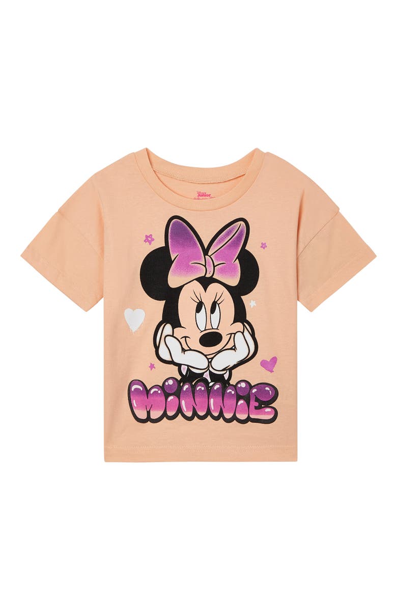 Disney Minnie Mouse 2-Piece T-Shirt and Shorts Set, Alternate, color, Minnie Ombre Purple