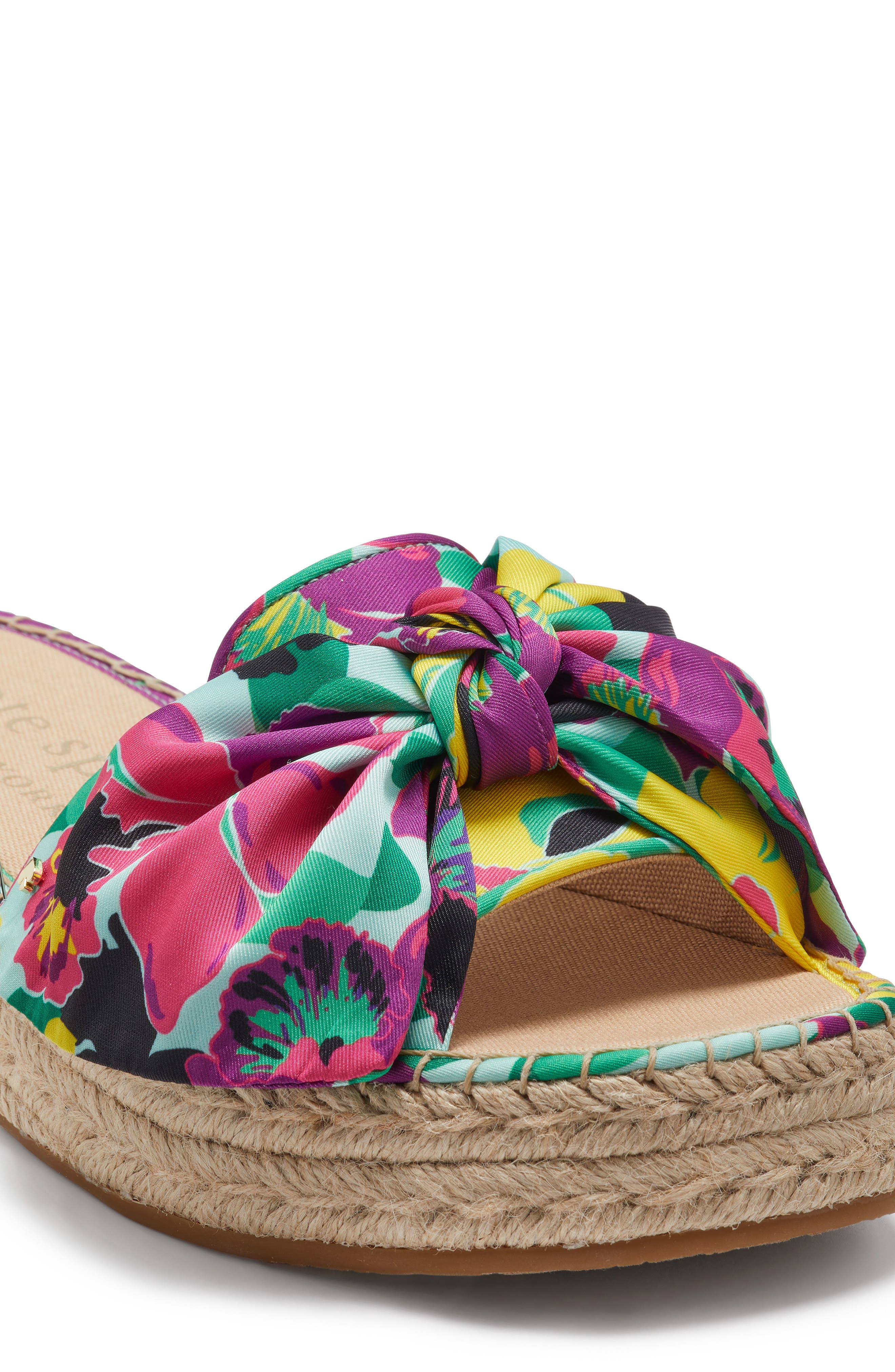 Kate Spade New York lucie espadrille platform slide sandal, Alternate, color, Orchid Bloom