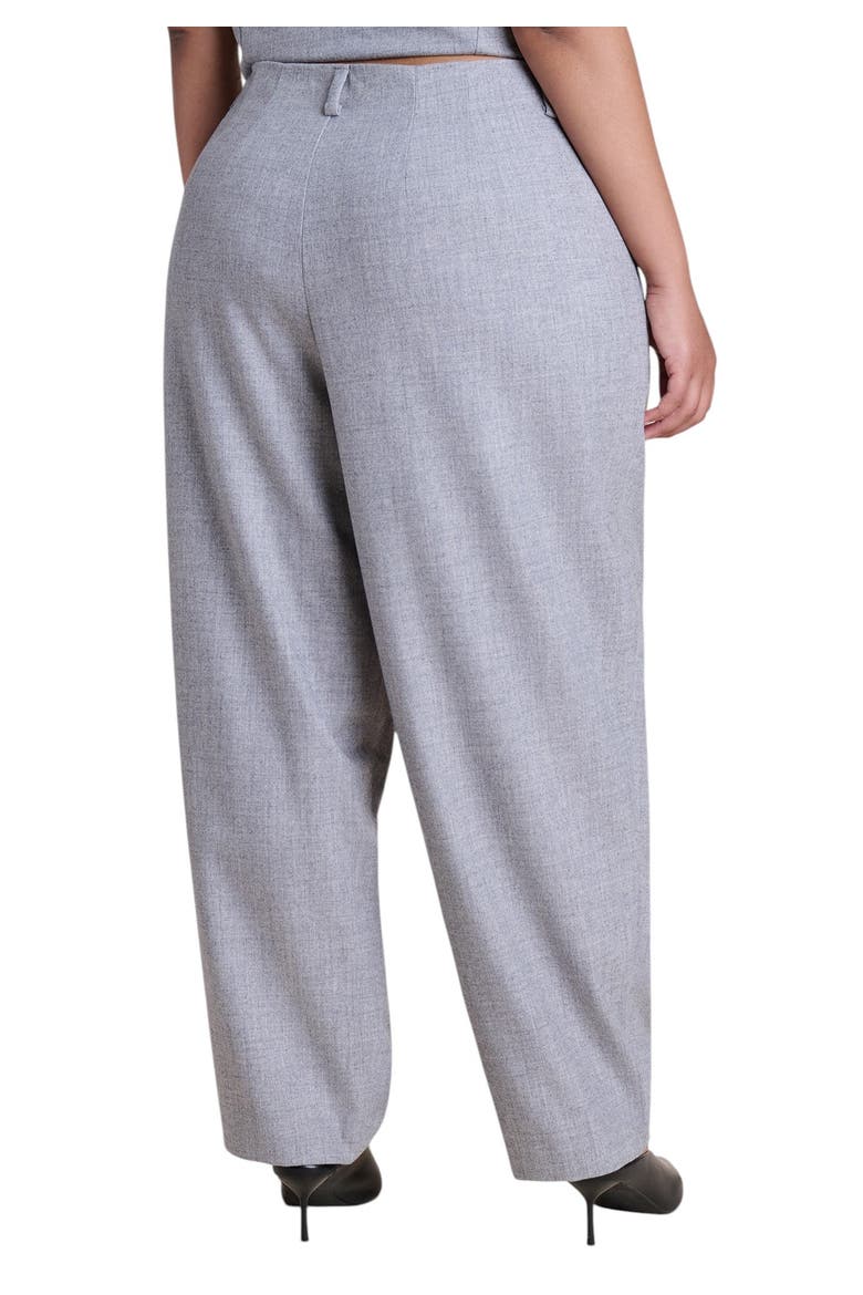 Mid Rise Tapered Leg Trouser (plus), Alternate, color, HEATHER GREY
