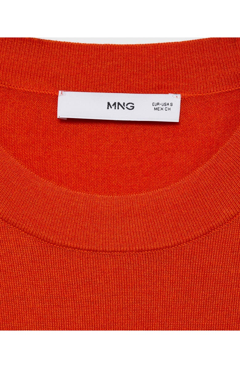 MANGO Elbow Sleeve Sweater, Alternate, color, Dark Orange
