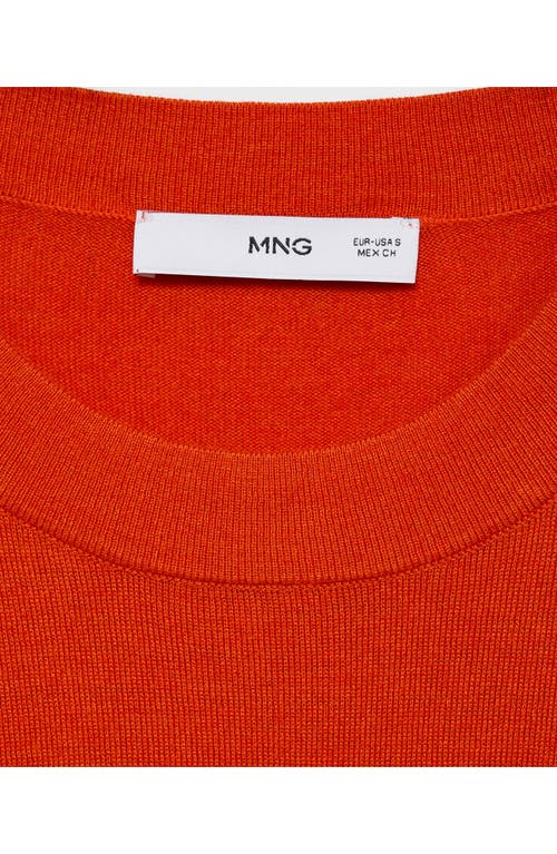 Mango Elbow Sleeve Sweater In Orange