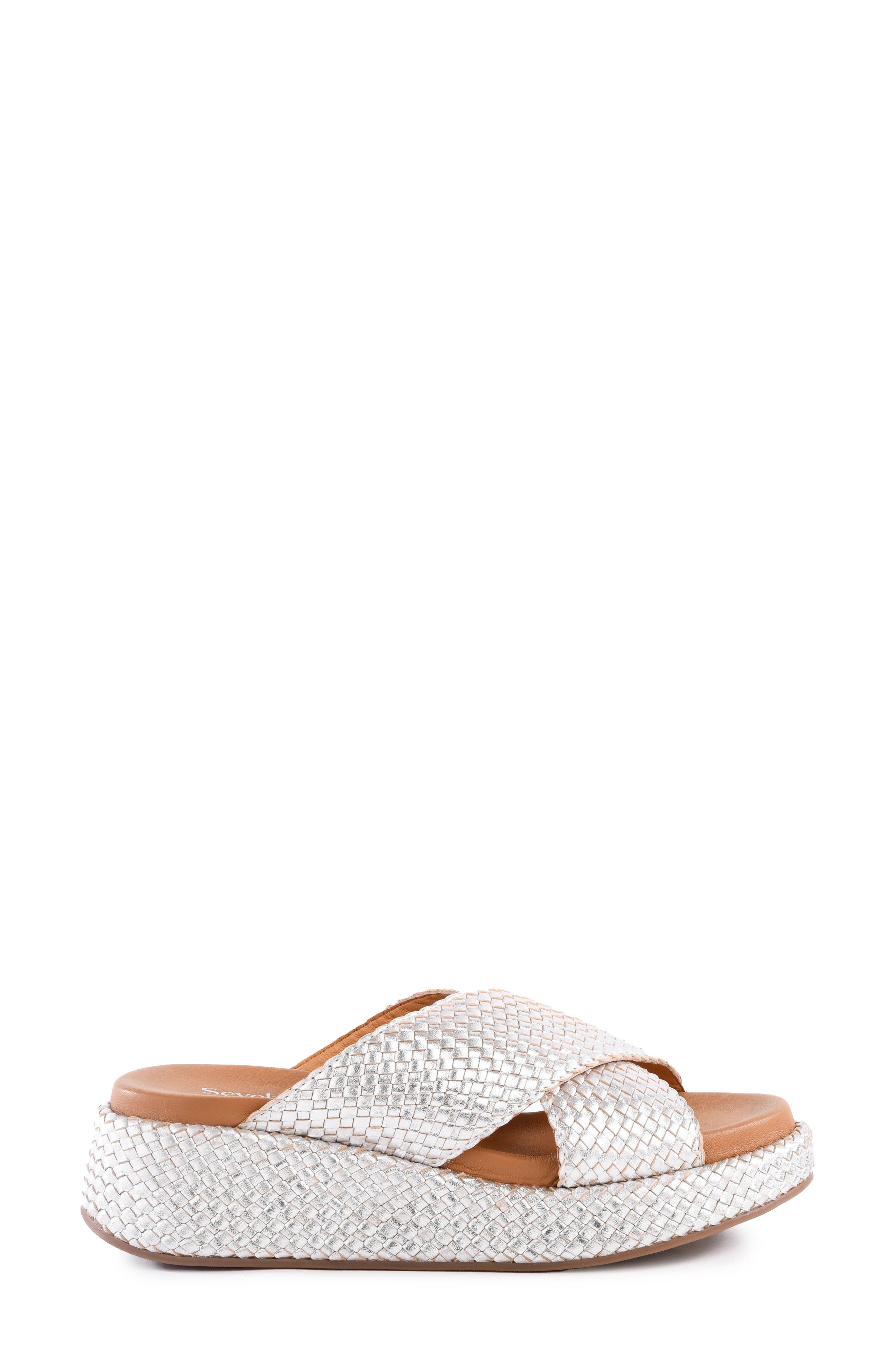 Key West Platform Wedge Sandal, Alternate, color, SILVER