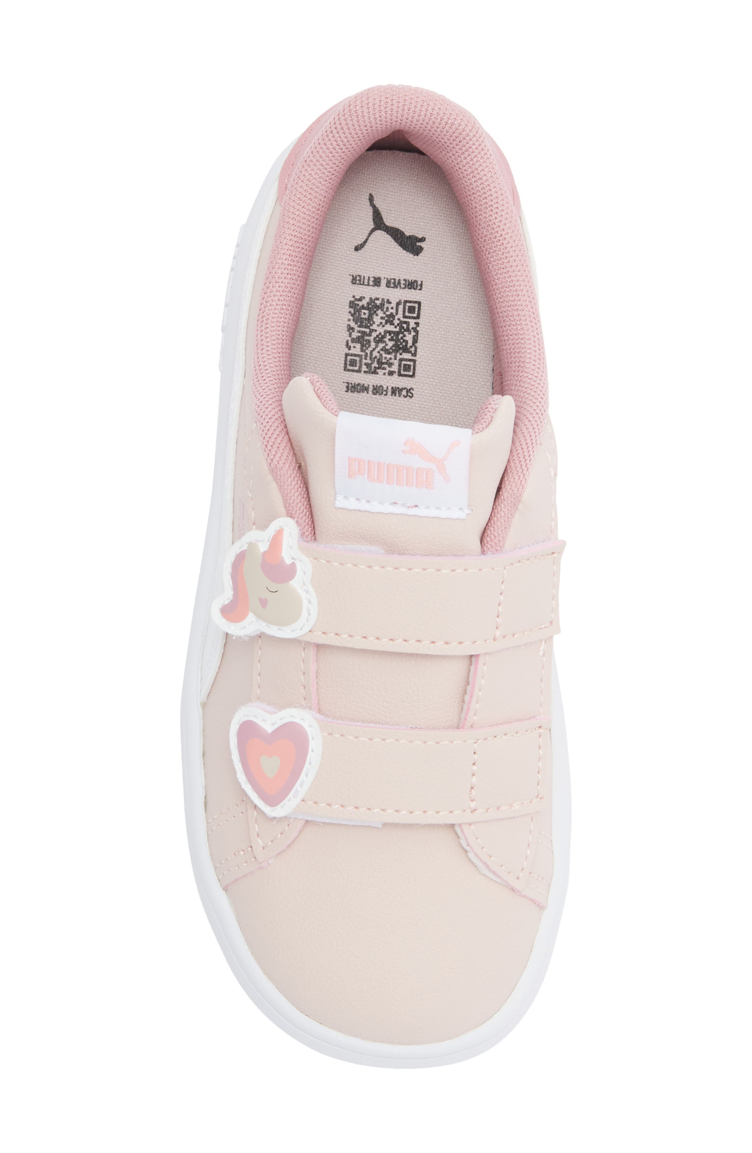 Kids' Smash Badges Dual Strap Sneaker, Alternate, color, MAUVE MIST/ PUMA WHITE