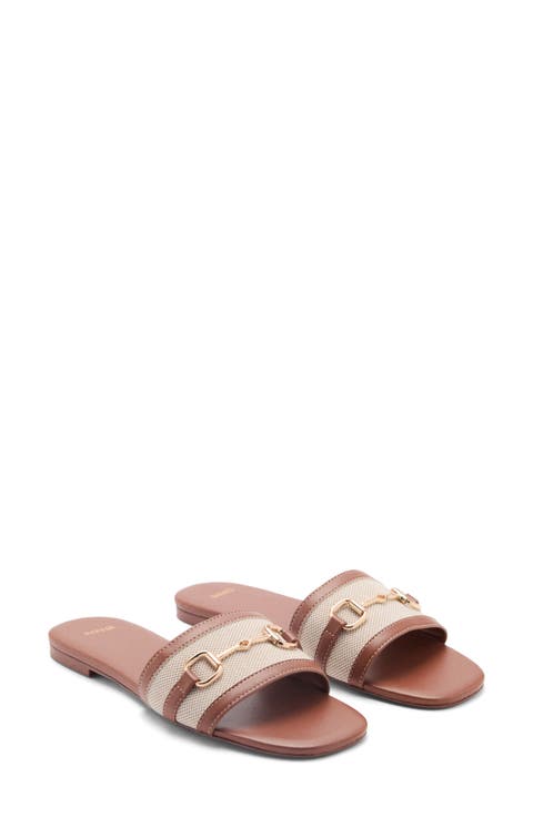Buckle Slide Sandal (Women)