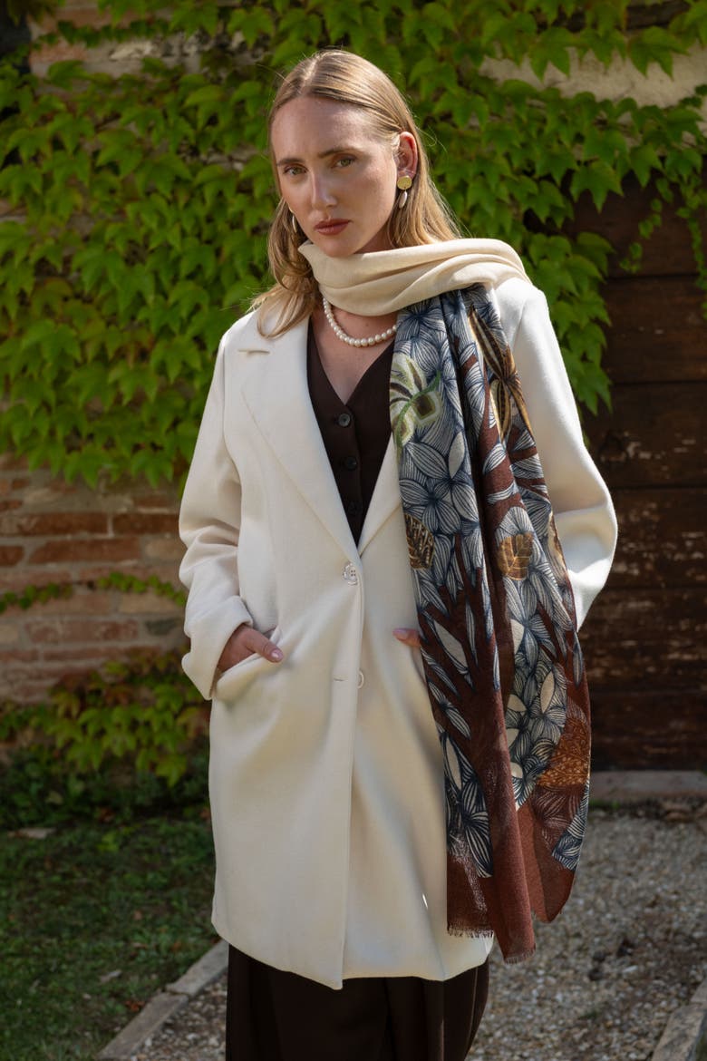 Bosco - Wool Scarf, Alternate, color, Beige
