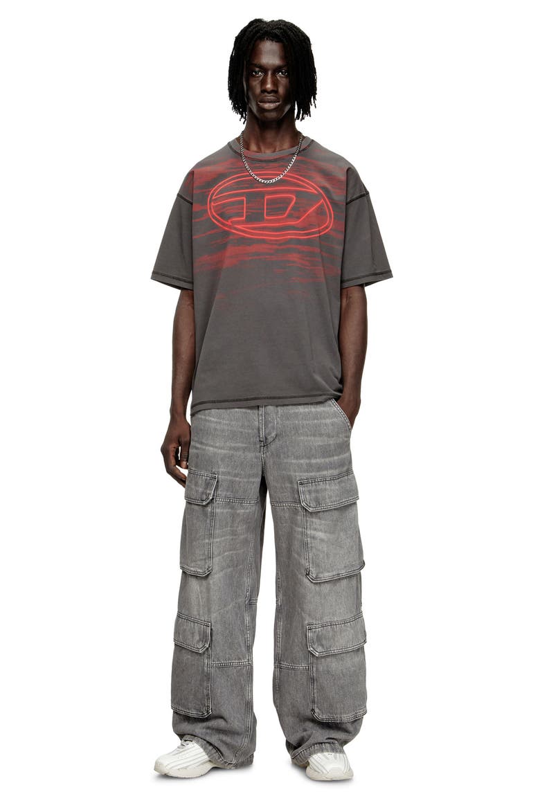 T-Boxt-T5 Logo Cotton Graphic T-Shirt, Alternate, color, GRAVEL GREY