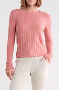 Splendid Long Sleeve Pointelle T-Shirt