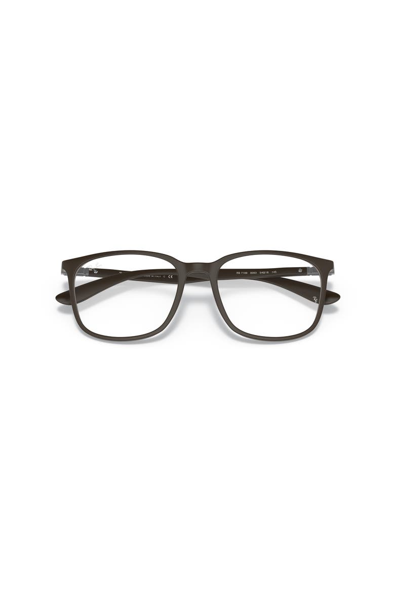 52mm Square optical glasses, Alternate, color, Brown
