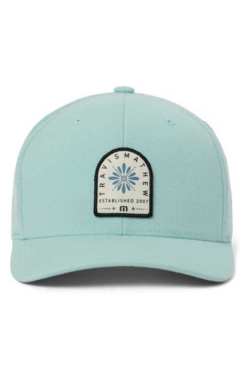 Travismathew Loyalty Points Baseball Cap In Eggshell Blue