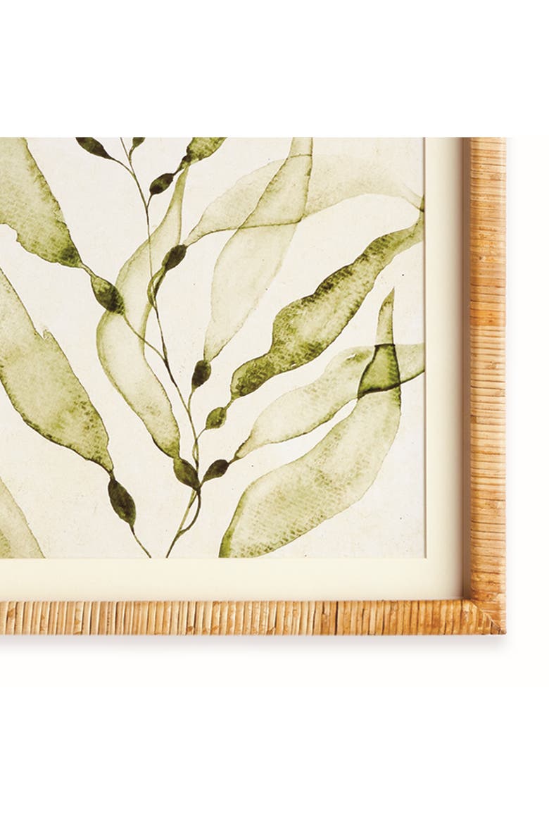 Coastal Greenery Prints, Set of 4 - Green Fir Wood Frame, Alternate, color, Green