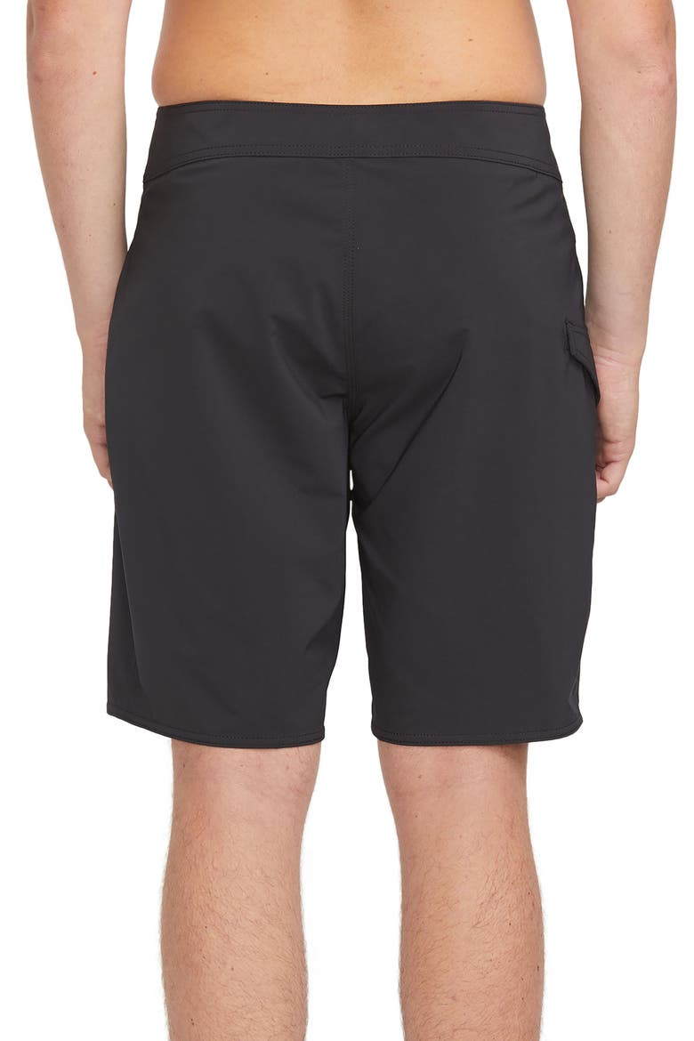 Lido Solid Mod Board Shorts, Alternate, color, BLACK