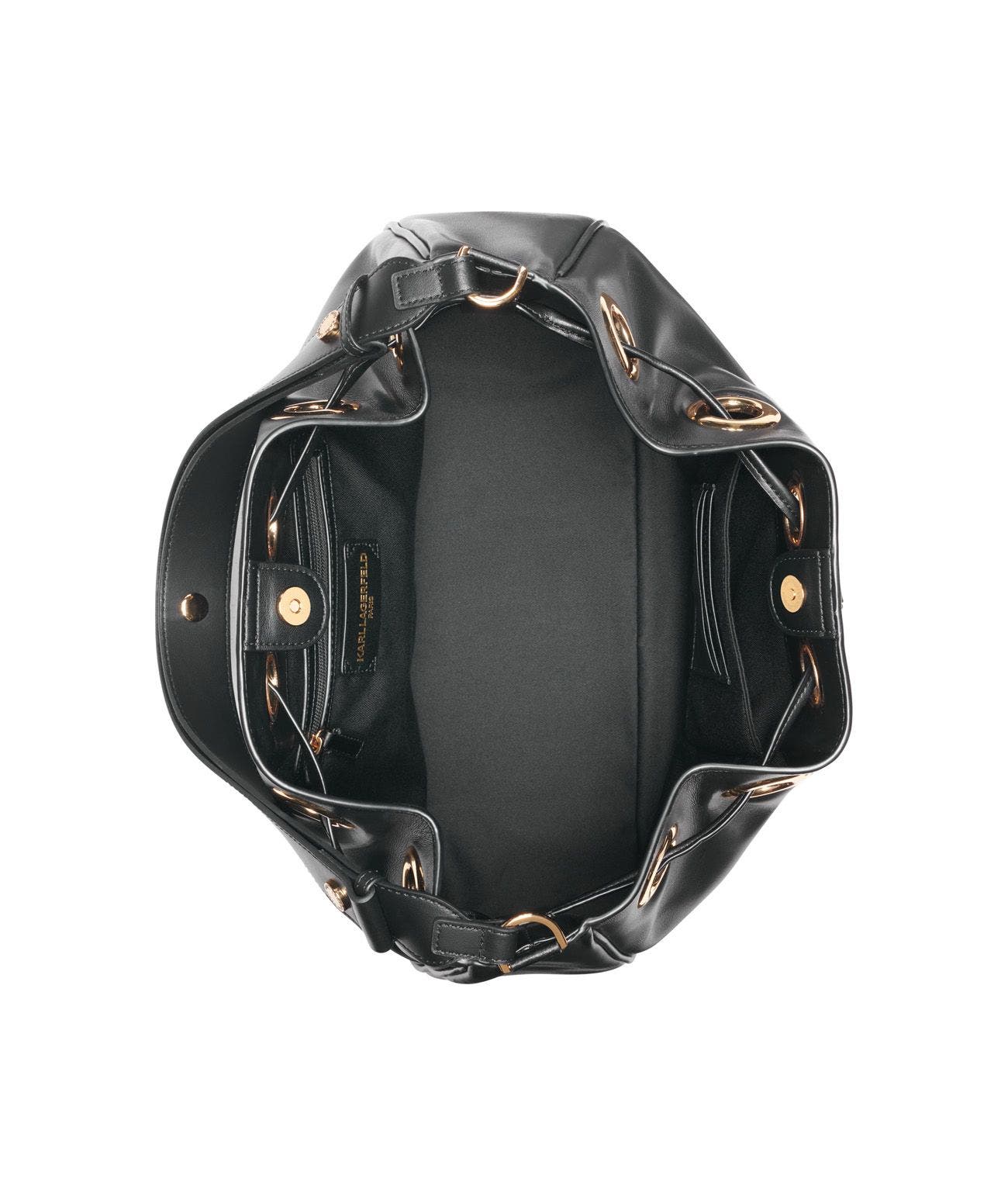 KARL LAGERFELD PARIS Desiree Large Leather Hobo, Alternate, color, 