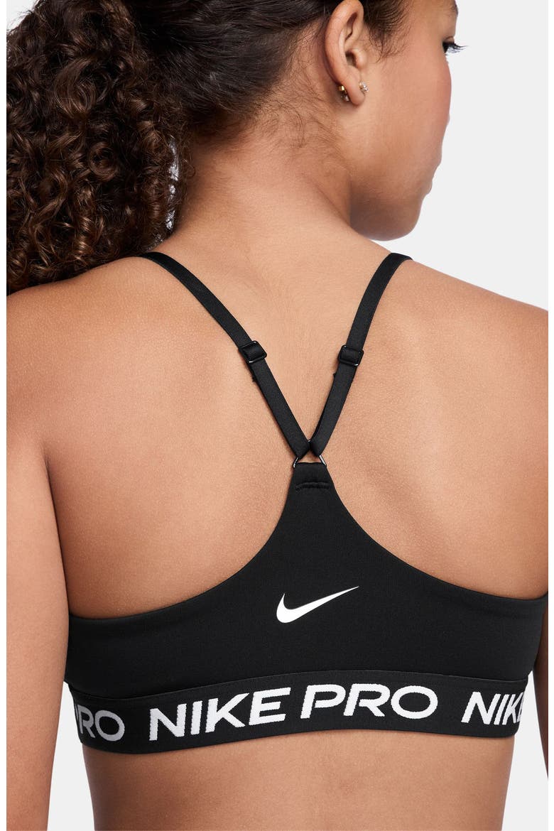 Kids' Pro Indy Sports Bra, Alternate, color, BLACK