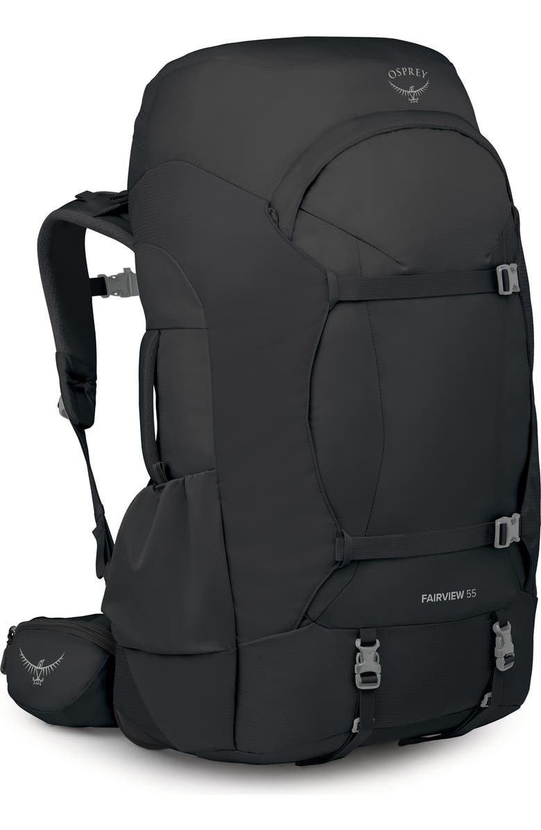 Osprey Fairview<sup>™</sup> Trek 55-Liter Travel Backpack, Alternate, color, Black