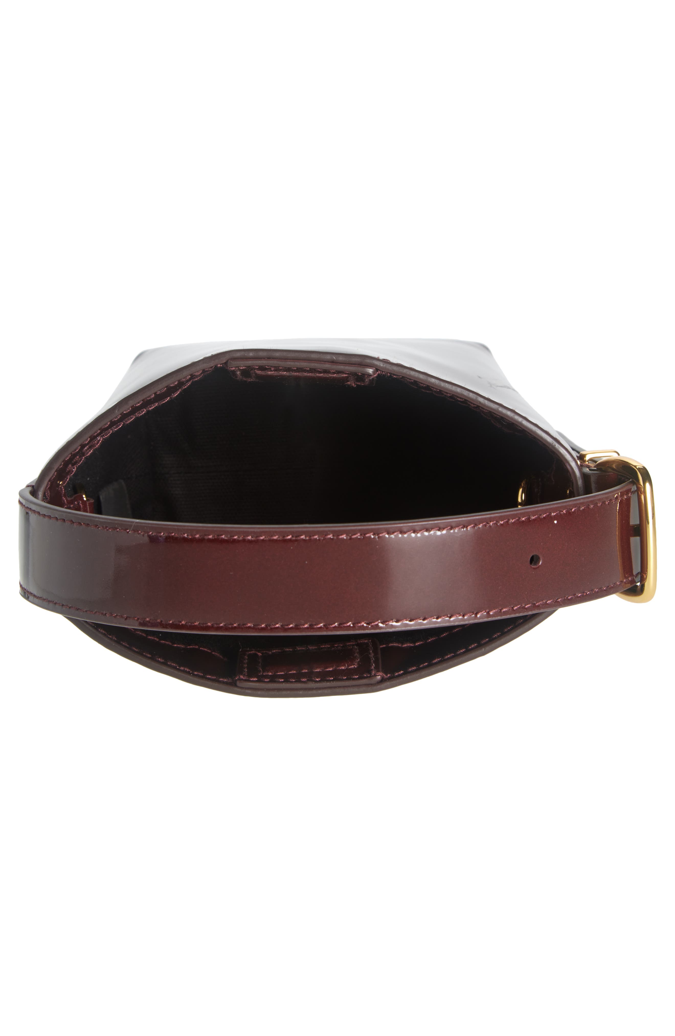 Madewell The Essential Micro Patent Leather Bucket Tote, Alternate, color, 