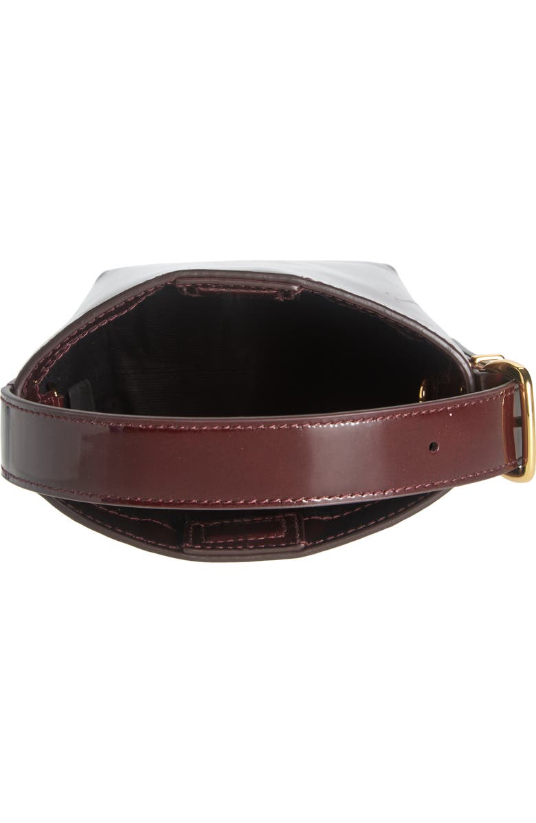 Madewell The Essential Micro Patent Leather Bucket Tote, Alternate, color,